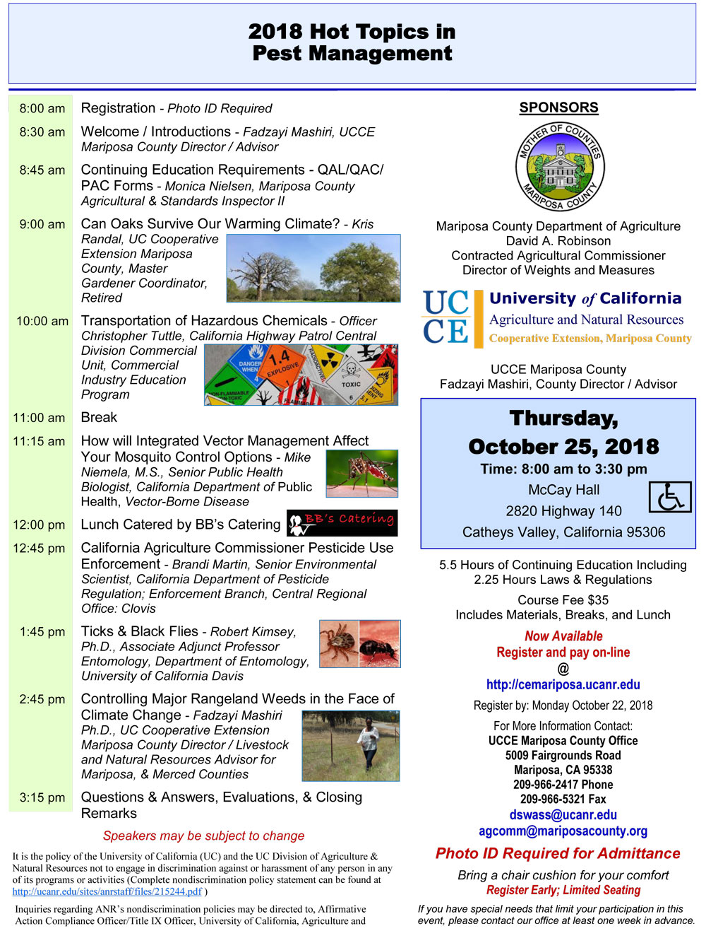 10 25 18 Hot Topics in Pest Management 