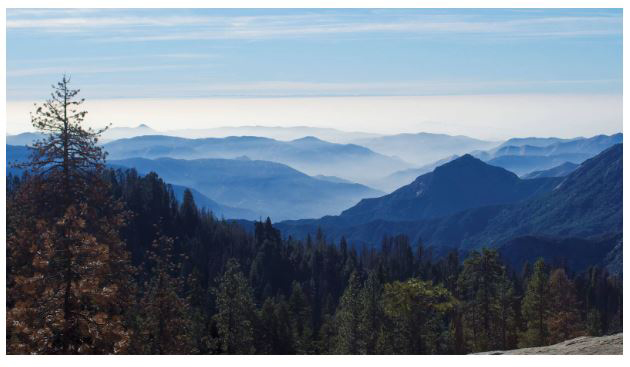 Haze over Sequoia and Kings Canyon National Parks credit mark rose npca