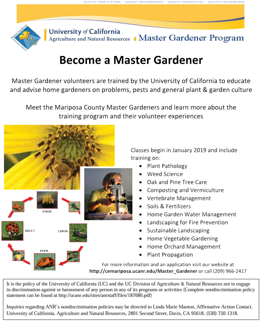 MG Mariposa Training Program
