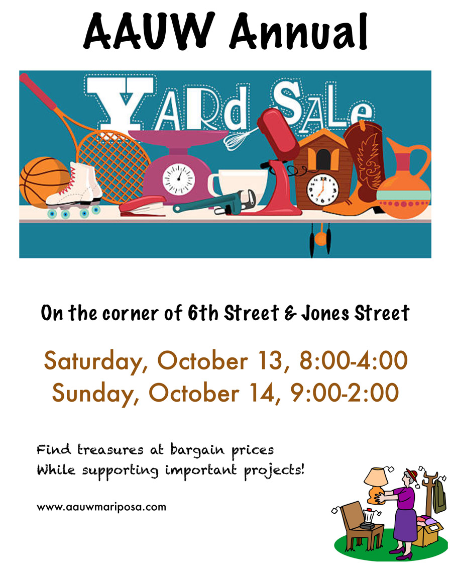 10 13 18 AAUW Yard Sale