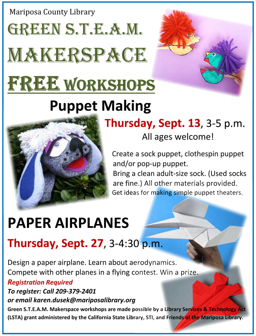 9 13 18 puppet and airplane wkshp