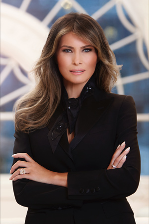trump melania official photo flotus
