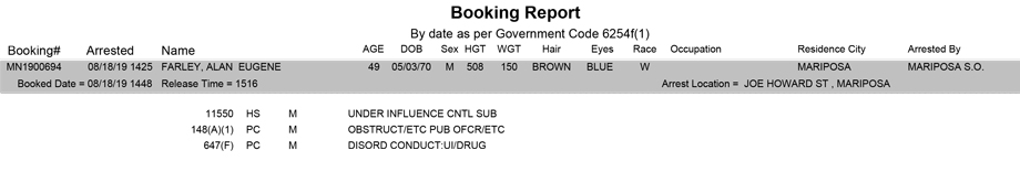 mariposa county booking report for august 18 2019