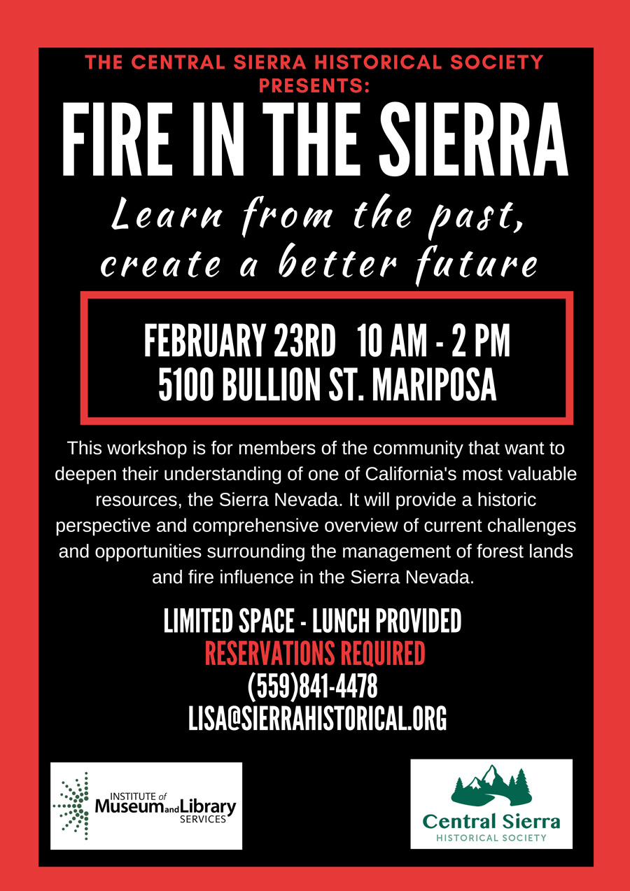 2 23 19 Fire in the Sierra in Mariposa