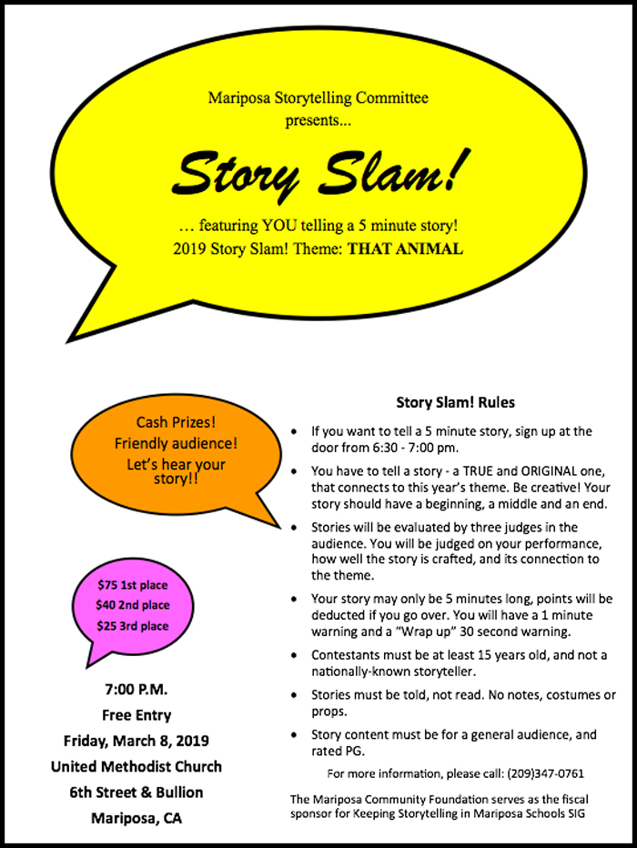 3 8 19 Story Slam