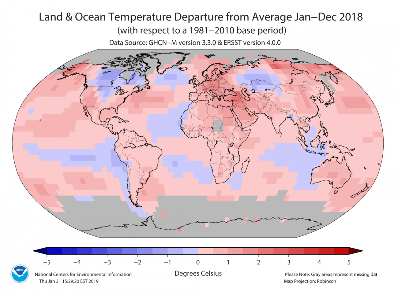 Annual 2018 Global Departures from Average Map3