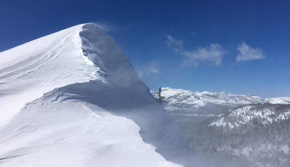 Winds on Lembert Dome on February 18, 2019. yosemite winds on lembert dome
