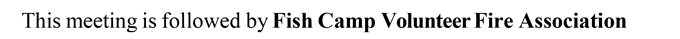 2019 01 12 mariposa county Fish Camp Town Planning Advisory Council agenda january 12 2019 2