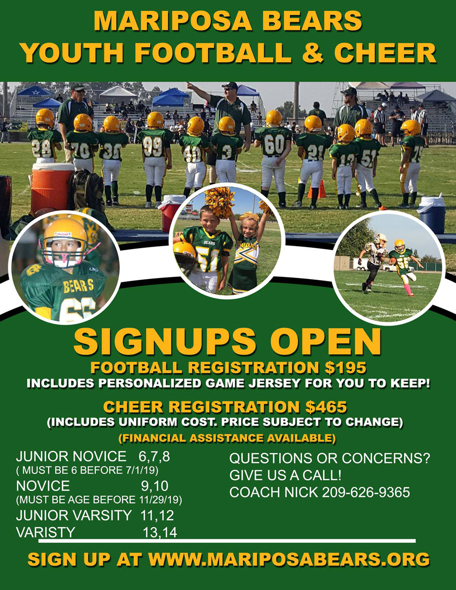 Mariposa Bears Youth Football