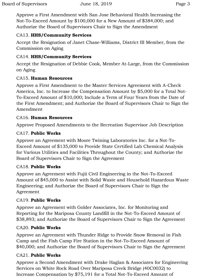 2019 06 18 Board of Supervisors Agenda 3
