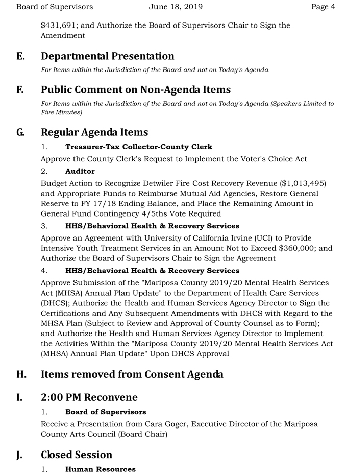 2019 06 18 Board of Supervisors Agenda 4
