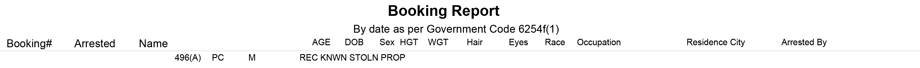 mariposa county booking report for june 14 2019 25