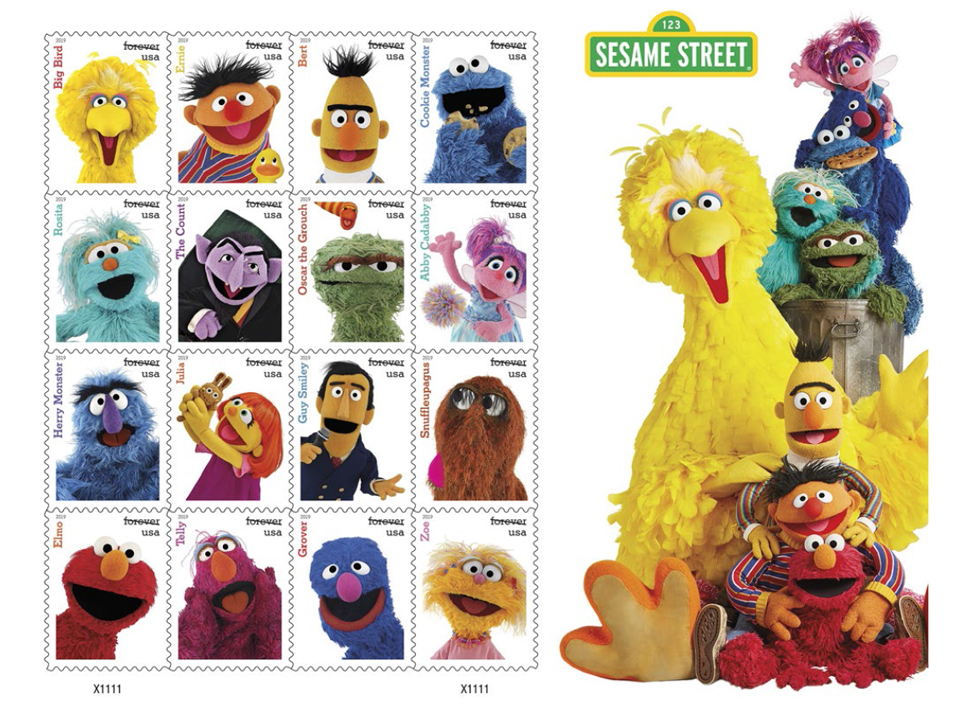 usps sesame street forever stamps