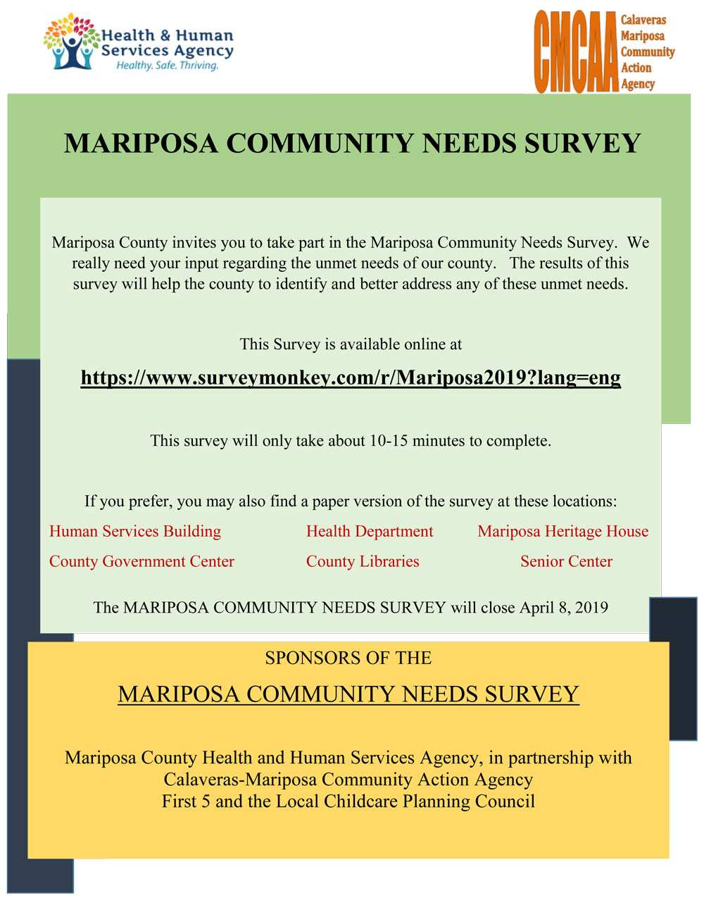 Needs Survey 3 2019