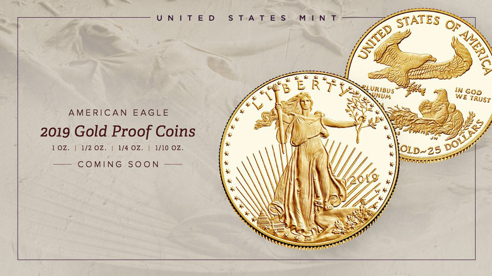 us mint american eagle gold proof coins 2019