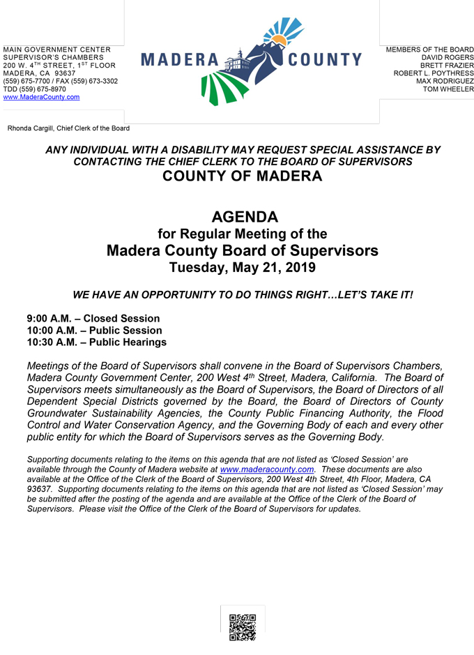 2019 05 21 madera county BOS Public Agenda 1