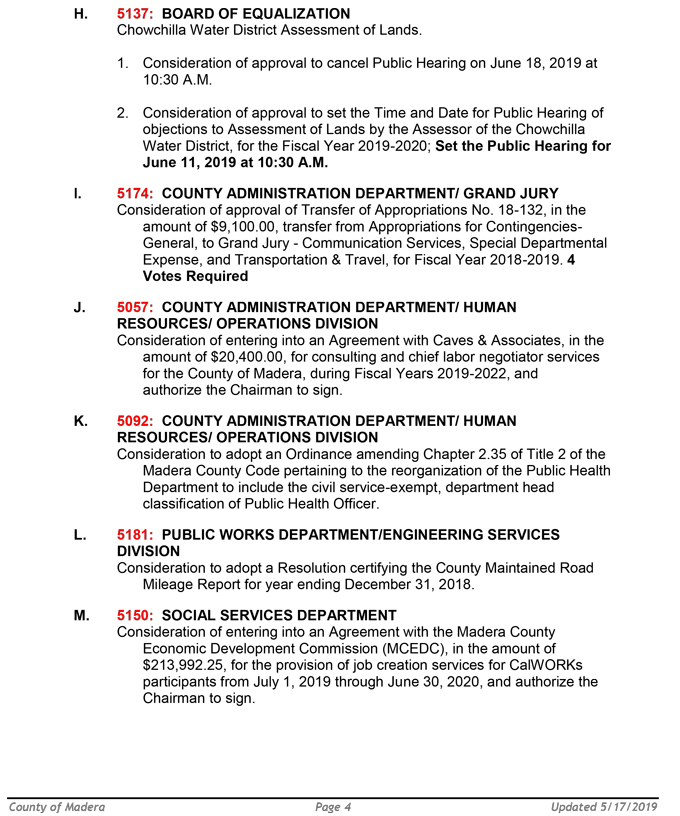 2019 05 21 madera county BOS Public Agenda 4