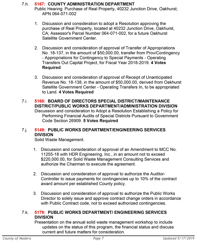 2019 05 21 madera county BOS Public Agenda 7
