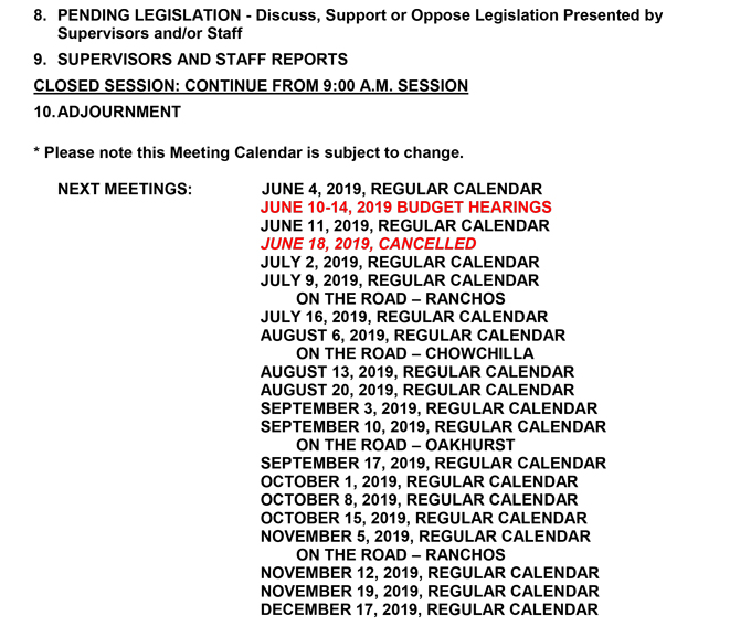 2019 05 21 madera county BOS Public Agenda 8