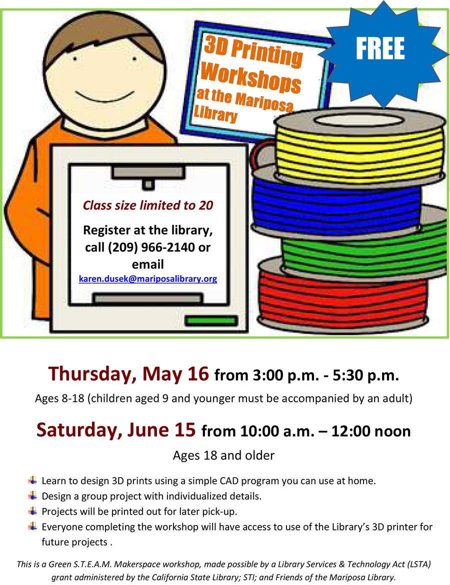 3D Printing Mariposa Library