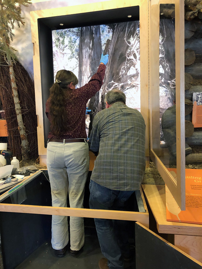 Winchester Eva and Dan putting in Rifle