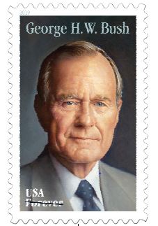 usps forever stamp bush