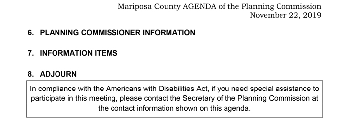 2019 11 22 Planning Commission agenda 2