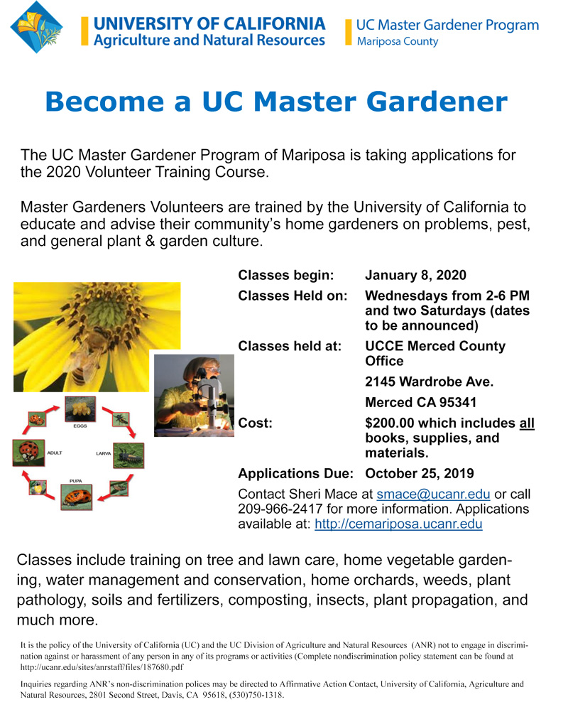 Master Gardener Training Class