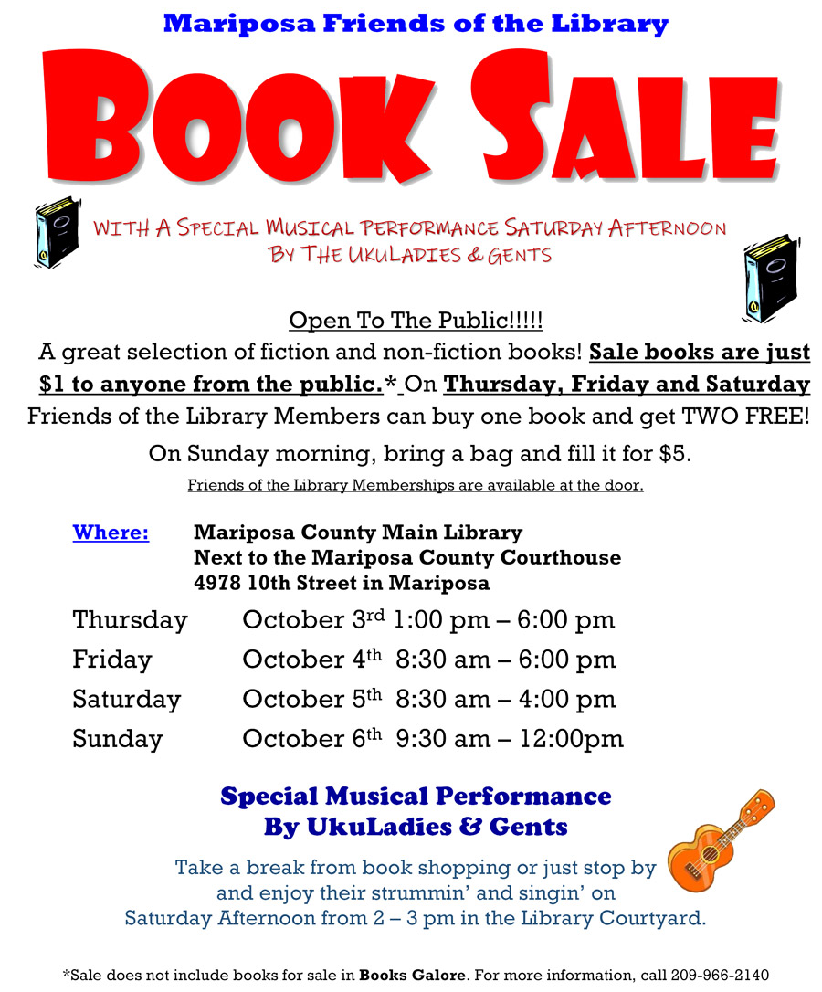 10 3 19 Friends Book Sale