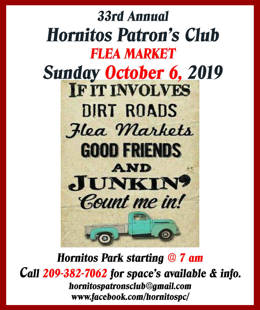 10 6 19 Hornitos Flea Market red