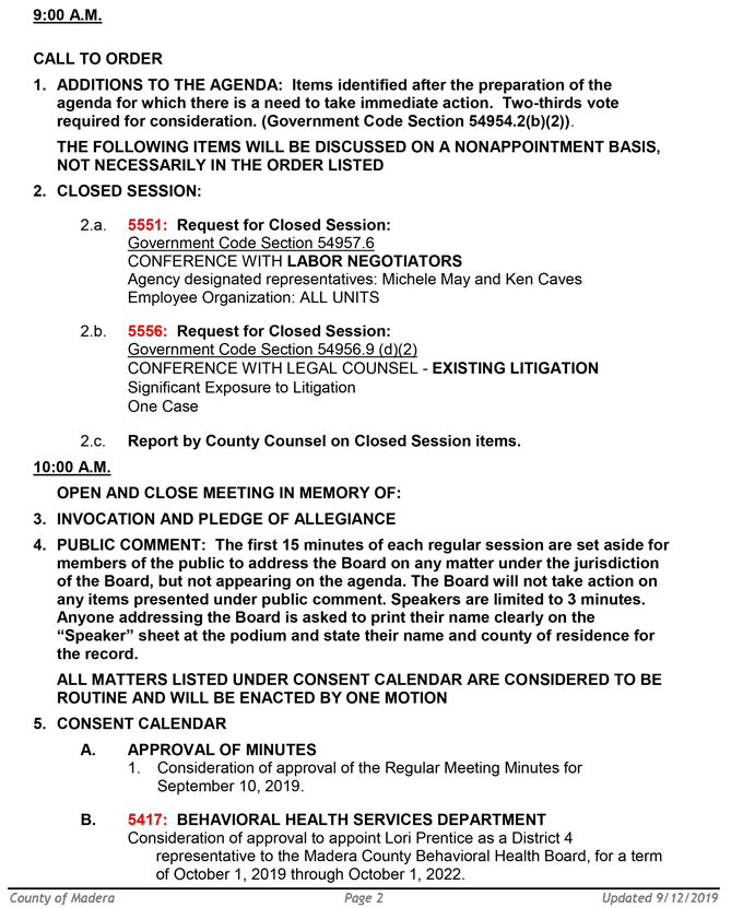 2019 09 17 BOS Public agenda 2