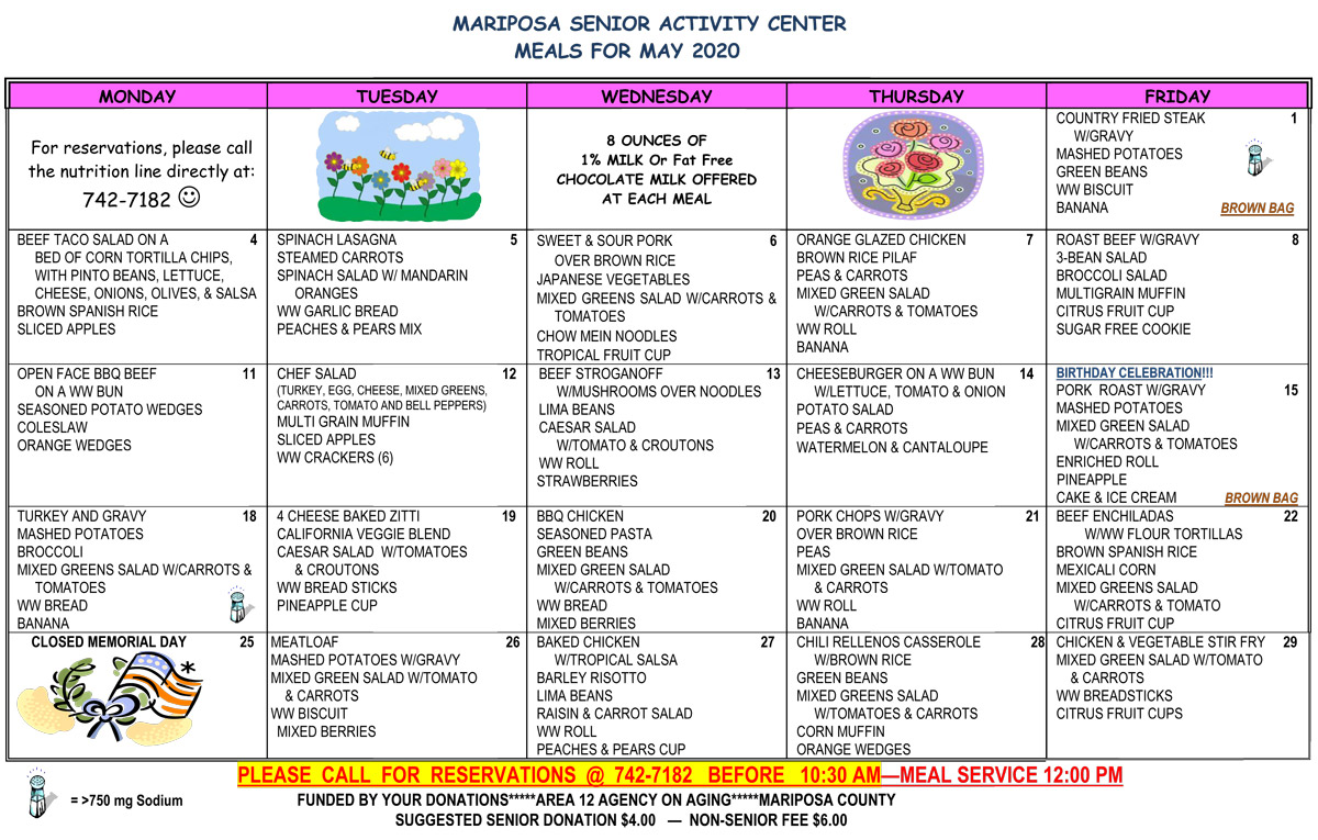 May Menu