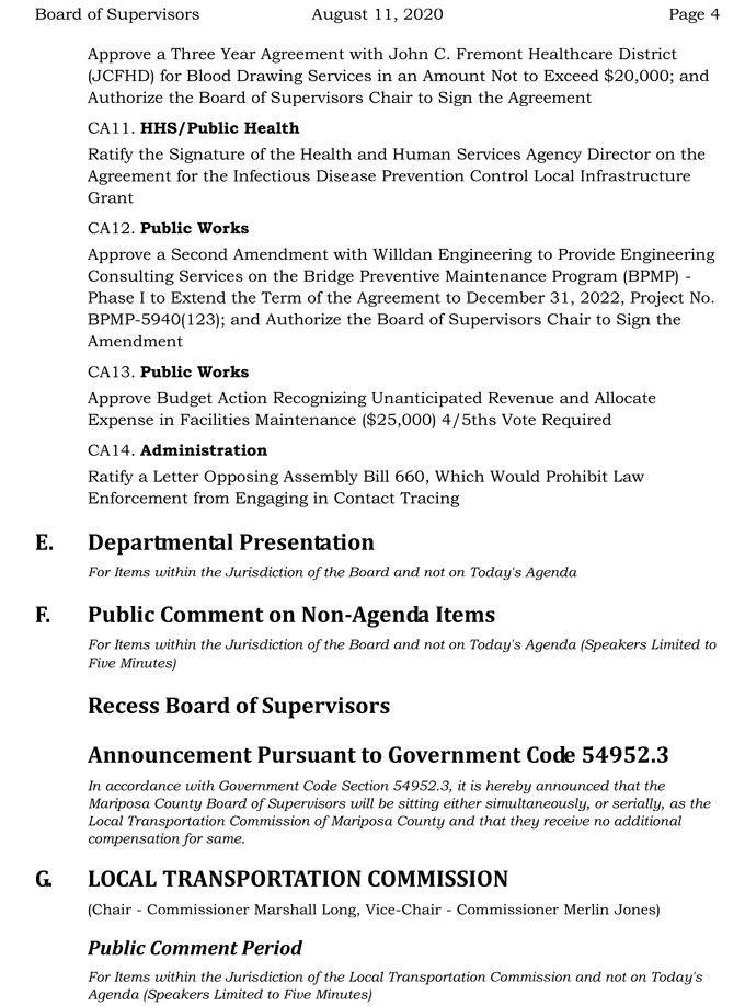 2020 08 11 Board of Supervisors agenda 4