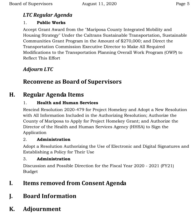 2020 08 11 Board of Supervisors agenda 5