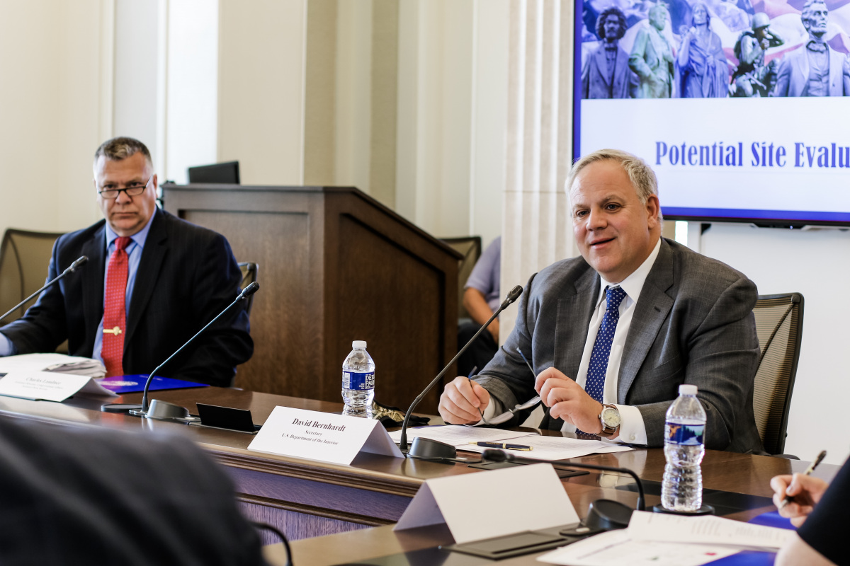 sec bernhardt at task force meeting