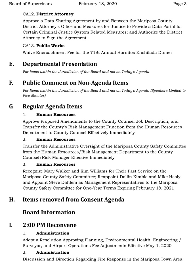 2020 02 18 Board of Supervisors agenda 3