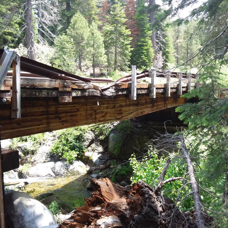 lower cow creek bridge sierra national forest