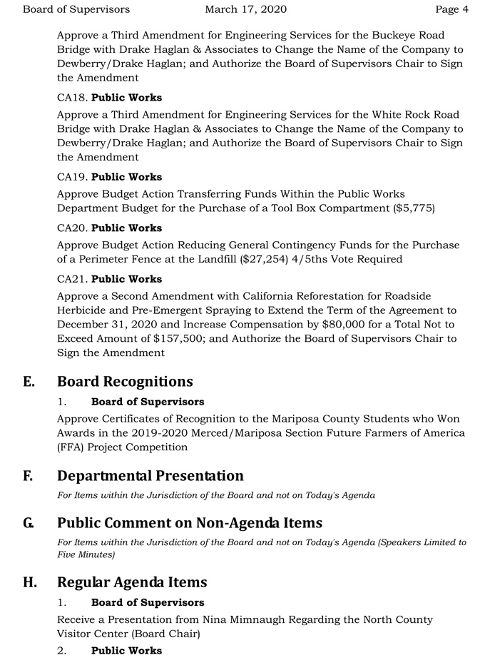 2020 03 17 Board of Supervisors agenda 4
