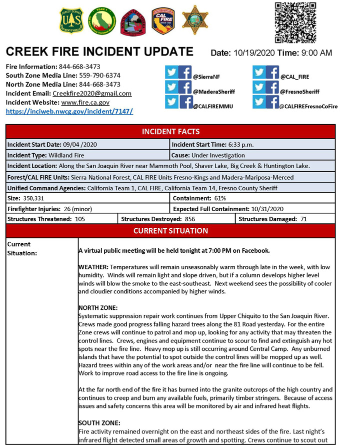 10 19 20 Creek Fire AM 1