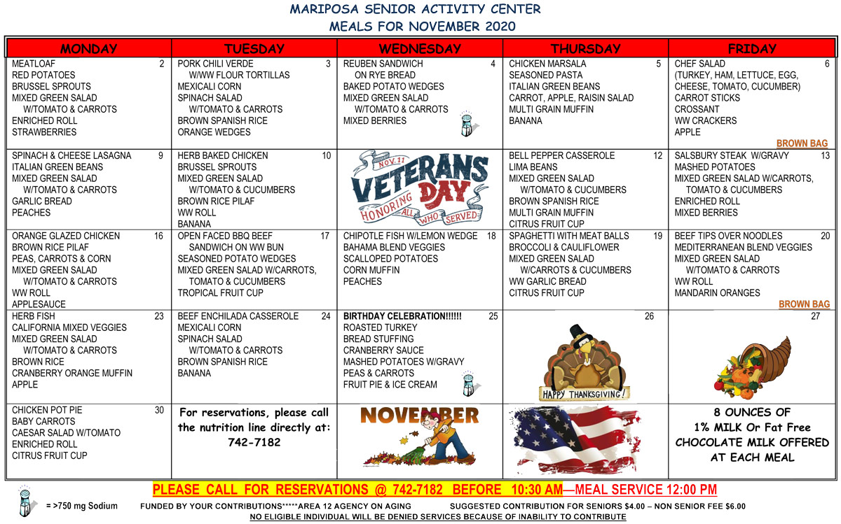 November Menu