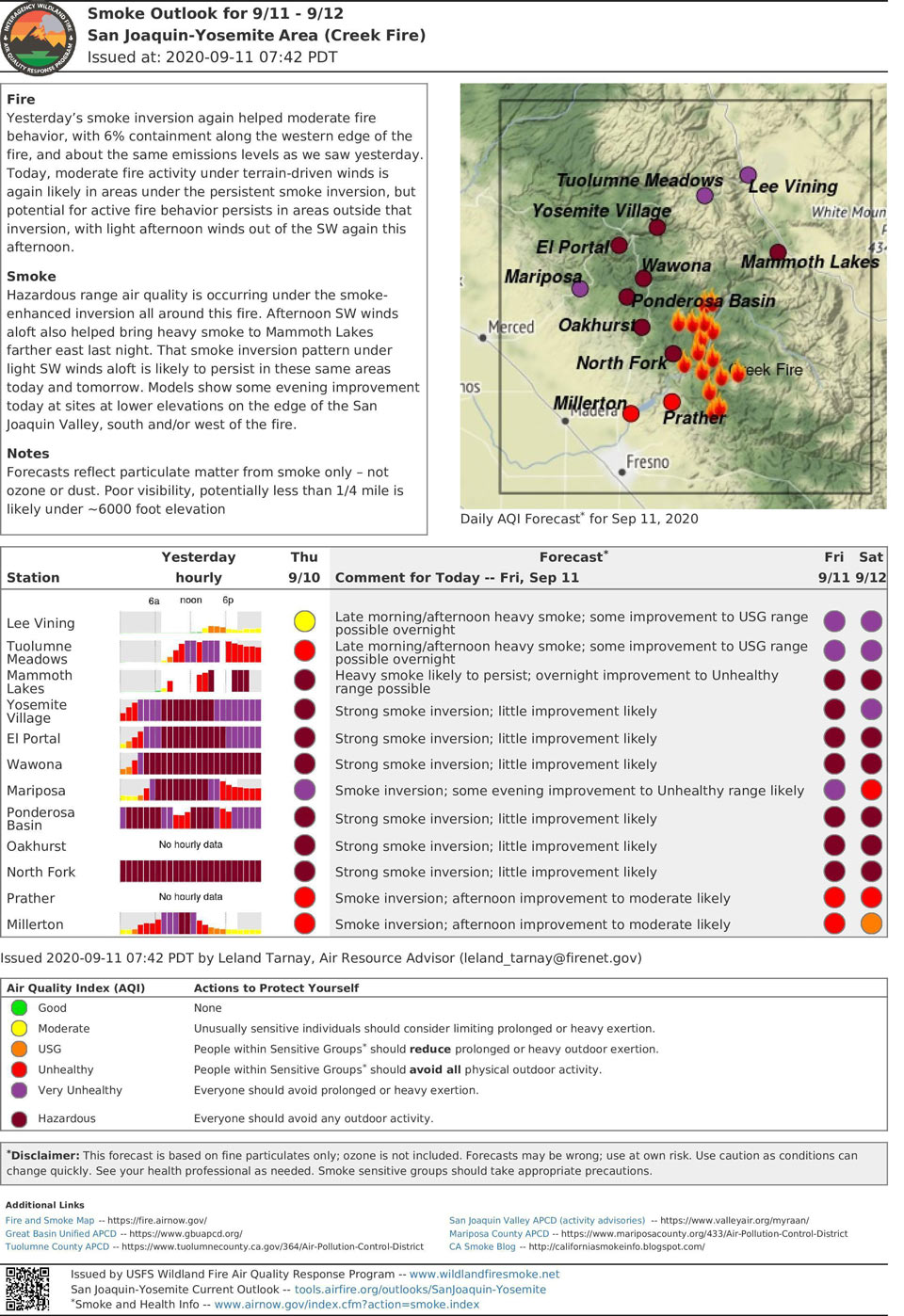 9 11 20 smoke outlook