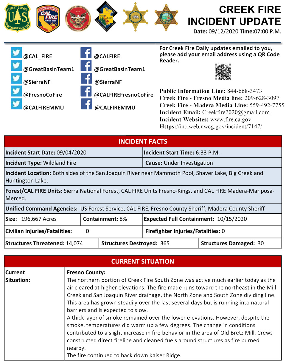 9 12 20 Creek Fire PM 1
