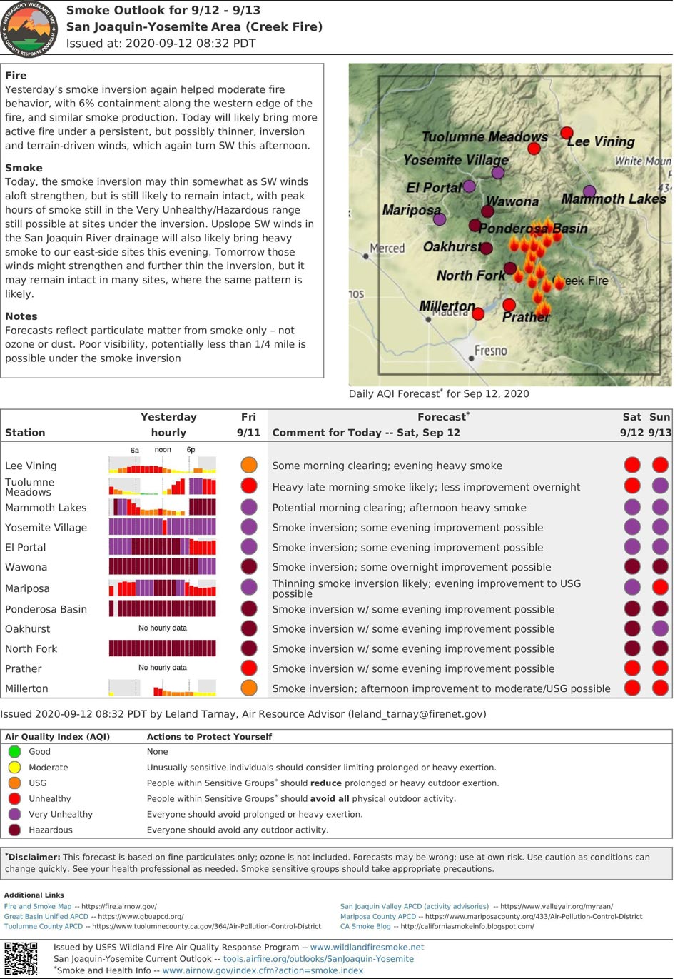 9 12 20 smoke outlook