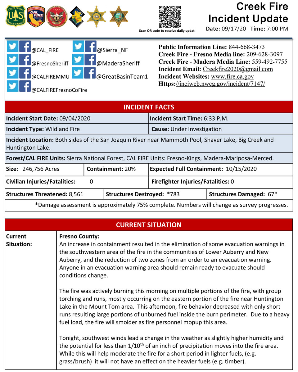 9 17 20 CreekFire PM correction