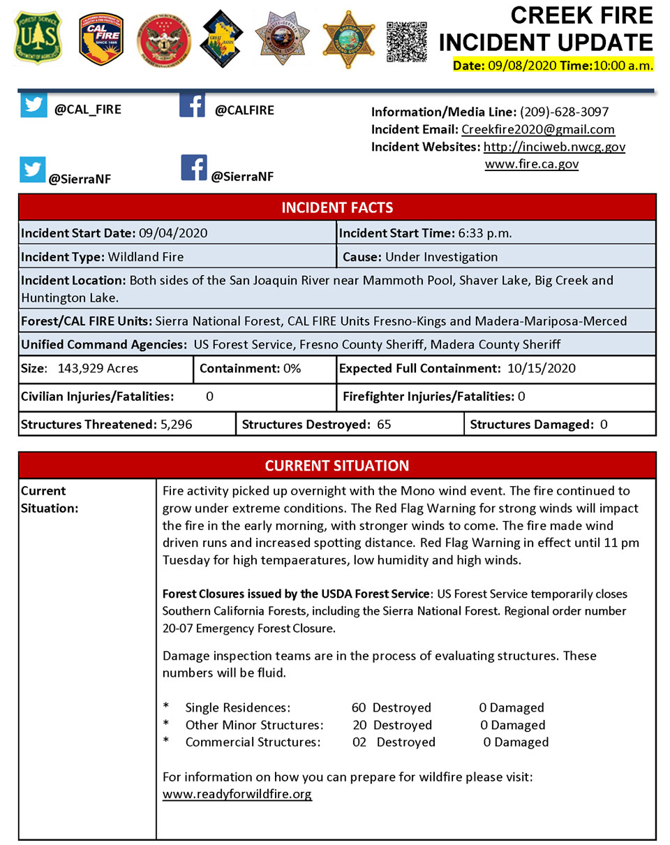 9 8 20 creek fire 1