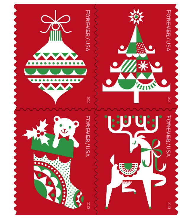 usps holiday delights forever stamps 1