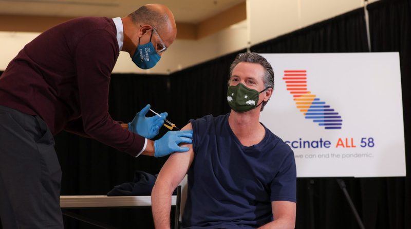 Newsom vaccinated
