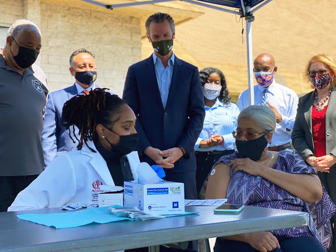 newsom pop up clinic