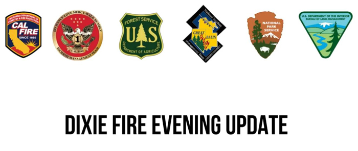 DIXIE FIRE EVENING VIDEO