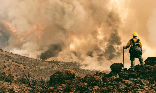 firefighter photo by blm nevada